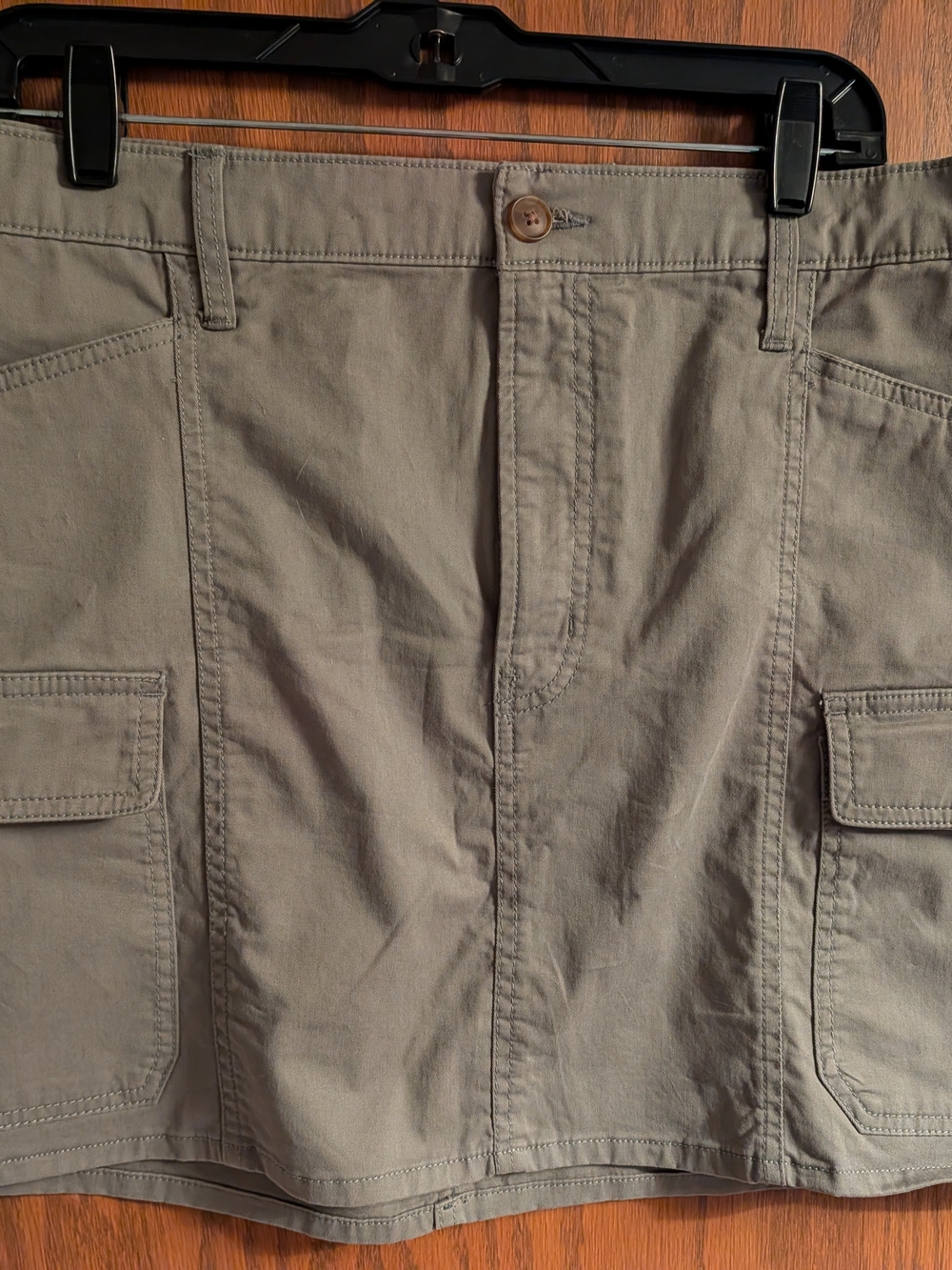 GAP Olive Green Mini Skirt with Front Pockets